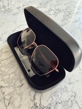 BRAND NEW. Coach Rose Gold Frame Sunglasses with Dark Lenses